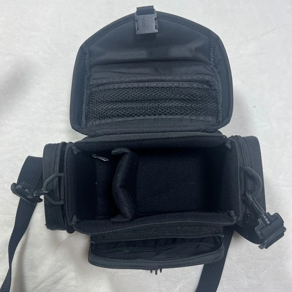 Sony Handycam Camera Bag Black Nylon Padded Shoulder Case with Adjustable Strap
